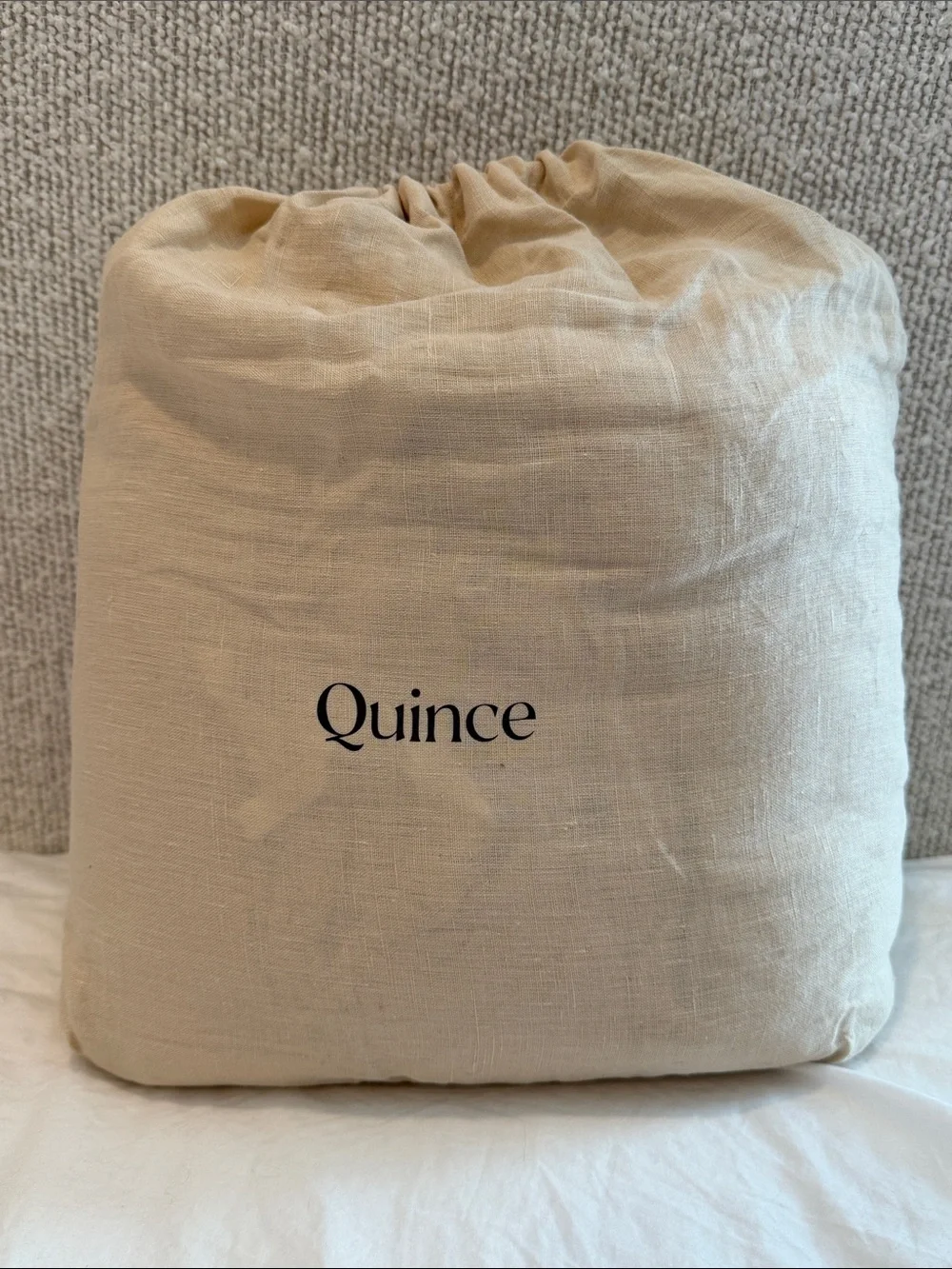 Quince European Linen Duvet Cover King/Cal King Oat